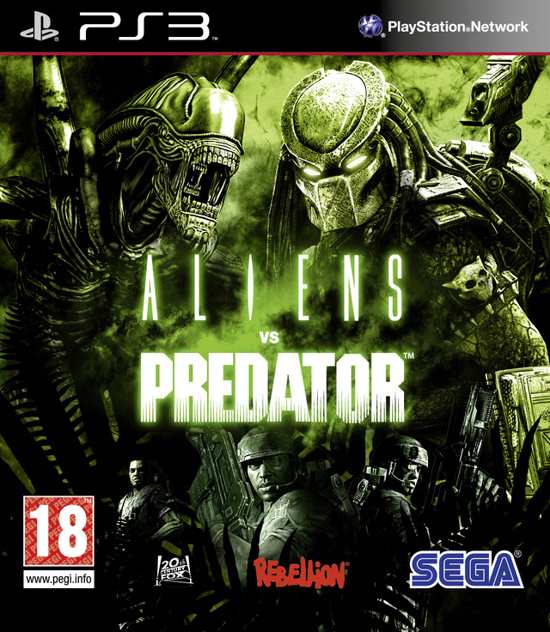 Aliens vs Predator PS3 cover